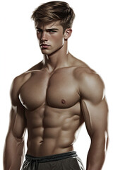 Tempting Fantasy Portrait of a Young Handsome Man – Fictional Character