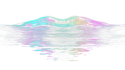 a colorful wave in the water