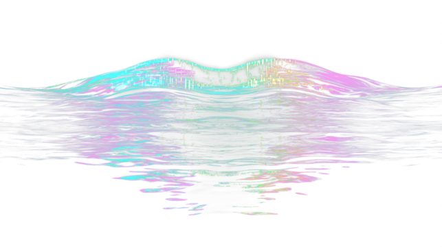 a colorful wave in the water