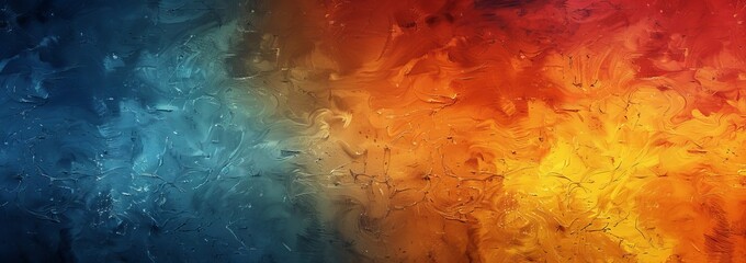 Fototapeta premium Abstract Background With Vibrant Blue And Orange Tones, Creating A Dynamic And Textured Visual.