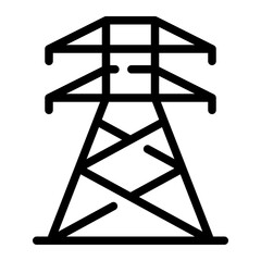 electric pole line icon