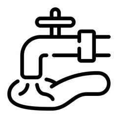 water supply line icon