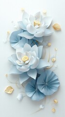 Papercraft Lotus Flower Arrangement