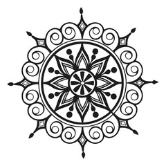 silhouette mandala