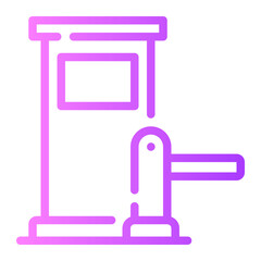 toll road gradient icon