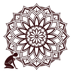 silhouette mandala