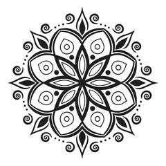 silhouette mandala