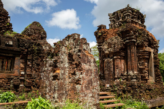 Temples in the My Son Sanctuary in central Vietnam