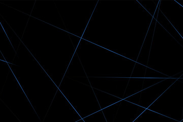 Abstract black with blue lines, triangles background modern design. Vector illustration EPS 10.