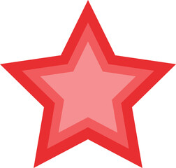 Obraz premium red star vector illustration