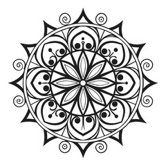 silhouette mandala
