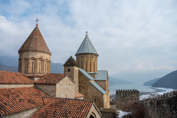 Fototapeta premium Old castle buildings in Georgia
