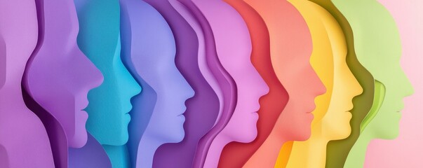 Spectrum of Faces in Profile Layers of Diverse Color