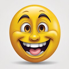 Fototapeta premium Happy face emoji 