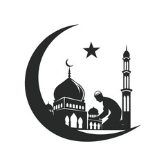 silhouette Ramadan image