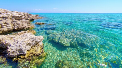 Crystal Clear Coastal Rockscape