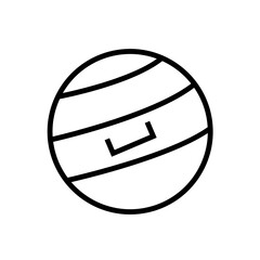 Naklejka premium pilates ball