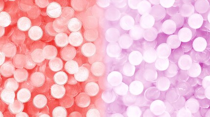 Abstract Bokeh Gradient Background with Pink and Red Circles