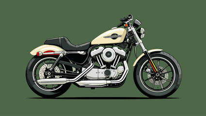Fototapeta premium unique and cool motorcycle vector