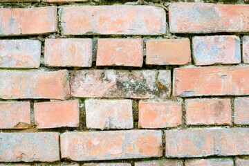 Fototapeta premium Old Rotten Brick Wall Background – Weathered Urban Texture