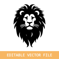 lion head mascot vector