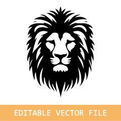 angry lion face icon silhouettes design vector illustration.