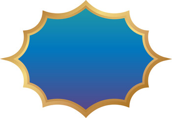 Blue Gradient Islamic Empty Banner