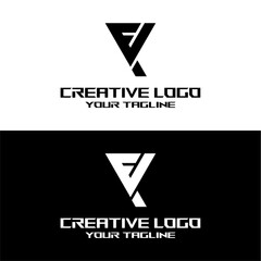 creative letter logo ex design vector