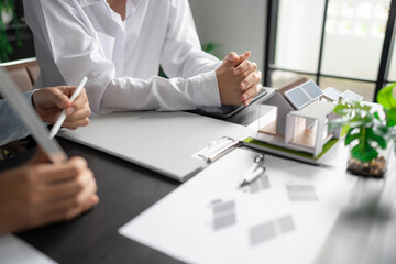 Solar panels green energy Business man working green eco friendly office business creative idea Planing Bio economy for business eco friendly professional Engineer sustainable electricity.