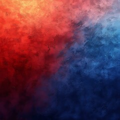 Fototapeta premium Blue-Red Gradient Background with a Grainy Texture, Generative AI