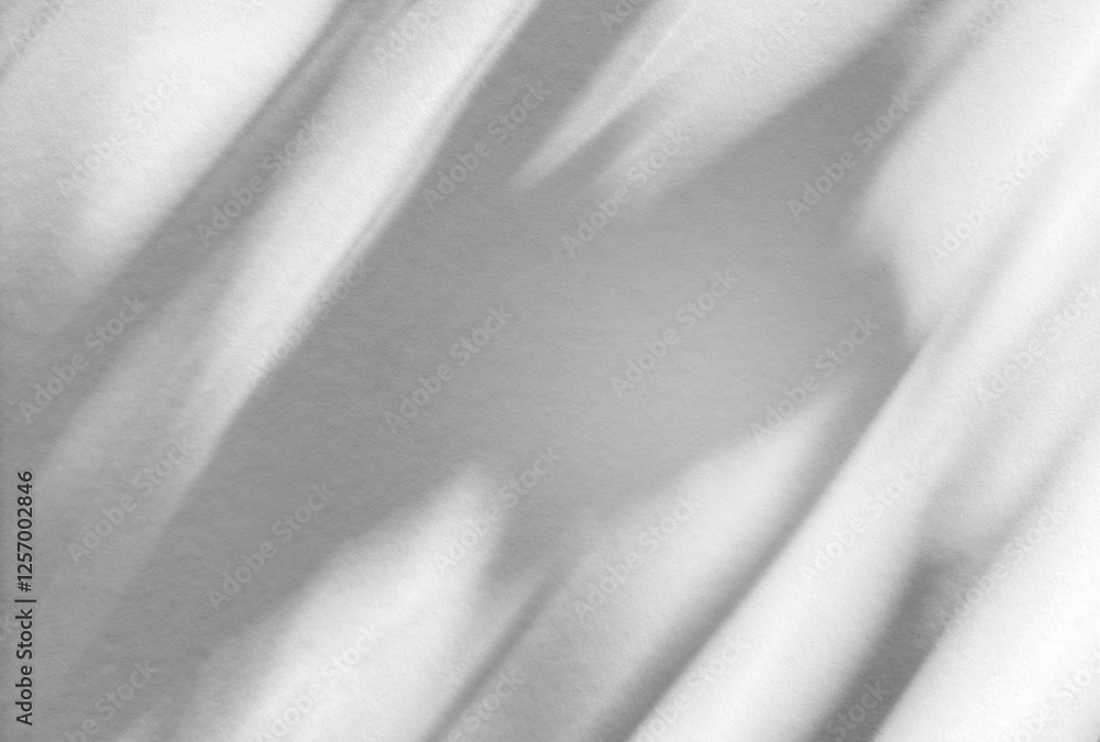 Poster Wall interior background, studio and backdrops show products.with shadow from window color white and grey. background for text insertion and presentation produc