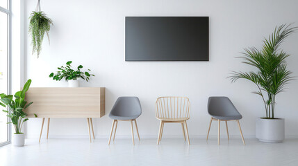 Modern Minimalist Waiting Area Interior Design