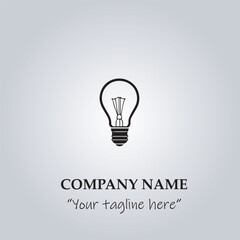 light bulb company logo vector illustration
