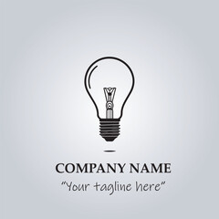 light bulb company logo vector illustration
