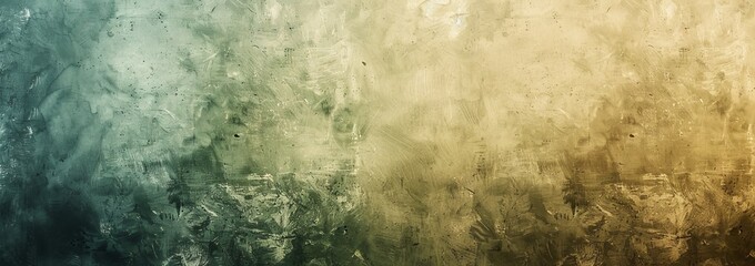 Obraz premium Abstract Grungy Background With Blue, Green And Gold Gradient And Paint Strokes, Ideal For Textures And Mockups.