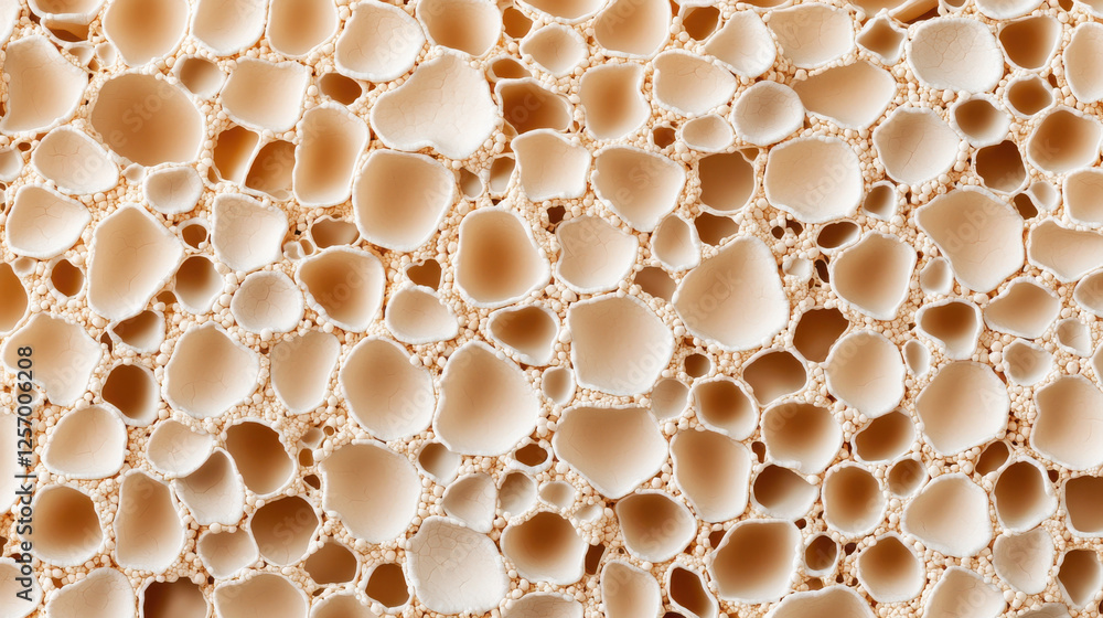 Poster collagen type ii and joint health concepts, close up view of healthy cartilage showing its unique ce