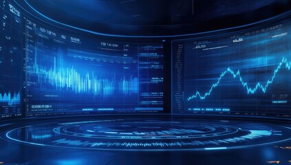 Interactive Financial Dashboard Displaying Real-Time Market Trends and Data Visualization of Stock Performance