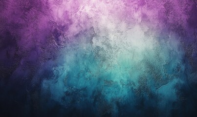 Obraz premium Abstract Green-Violet Gradient with a Grainy Texture, Generative AI