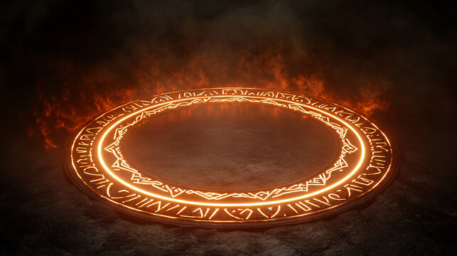 a fire circle with the words of the lord