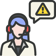 Emergency Info Filled Line Icon