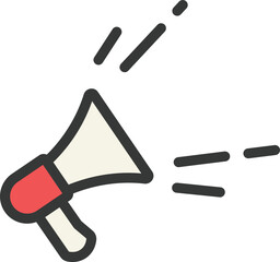 Shout Filled Line Icon