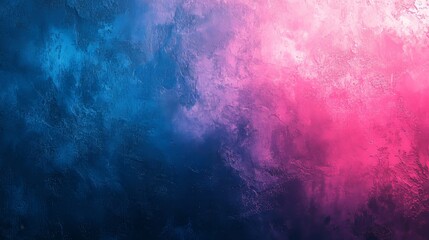 Obraz premium Neon Blue-Pink Gradient with a Grainy Texture, Generative AI