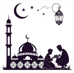 silhouette Ramadan image