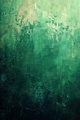 Deep Green Gradient Background with a Grainy Texture, Generative AI