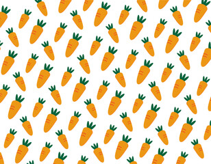 carrot pattern seamless vector design