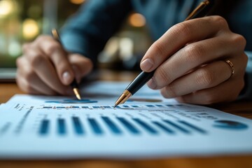 Business Professionals Discussing Financial Reports in Office Environment with Teamwork and Strategy Planning