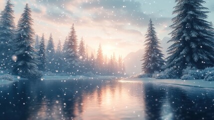 Fototapeta premium sunrise in the mountains