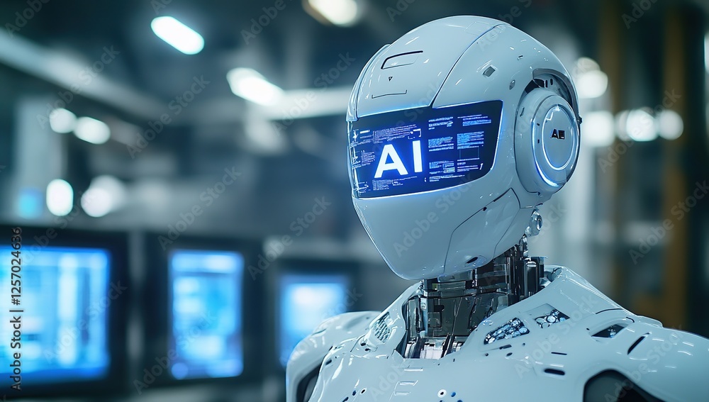 Poster advanced ai robot: exploring the future of artificial intelligence with innovative technology and fu
