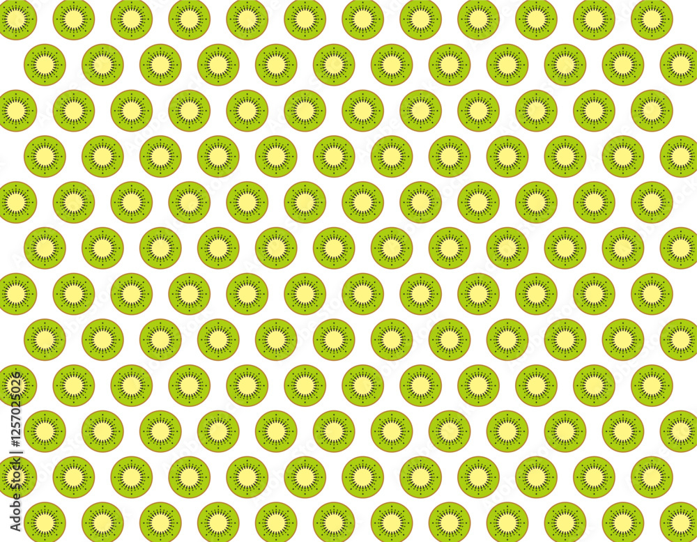 Poster kiwi pattern seamless vector design