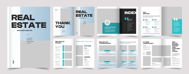 Real Estate Layout, Luxury Real Estate Brochure